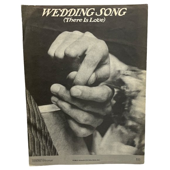 Wedding Song (There Is Love) 1971 Vintage Sheet Music - Picture 1 of 4